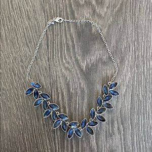 J. Crew Blue & Silver Statement Necklace